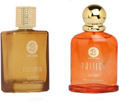 

Lyla Blanc Mens EXPLORER & Womens PASSION - (Set of 2 Perfume for Couple) (100ml each) Eau de Parfum - 100 ml(For Men & Women)