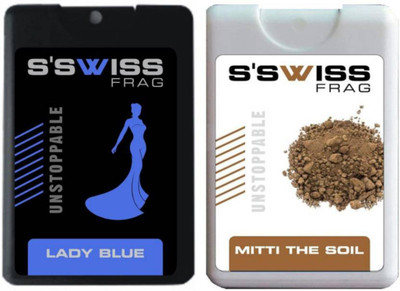 

S'SWISS LADY BLUE AND MITTI THE SOIL COMBO POCKET PERFUME Perfume - 40 ml(For Men & Women)