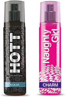 

HOTT Mens AQUA & CHROME- (Set of 2 Perfume for Couple) (135ml each) Perfume - 135 ml(For Men & Women)