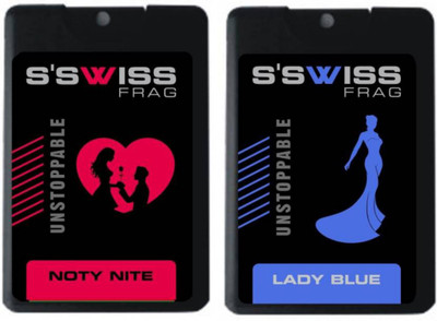 

S'SWISS NOIY NITE AND LADY BLUE COMB POCKET PERFUME Perfume - 40 ml(For Men & Women)