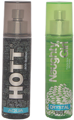 

HOTT Mens AQUA & CRYSTAL- (Set of 2 Perfume for Couple) (60ml each) Perfume - 60 ml(For Men & Women)