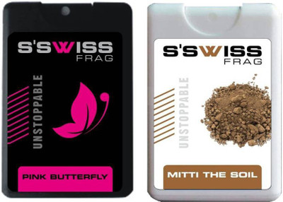 

S'SWISS PINK BUTTERFLY AND MITTI THE SOIL COMBO POCKET PERFUME Perfume - 40 ml(For Men & Women)