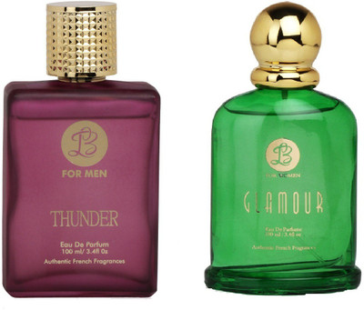 

Lyla Blanc Mens THUNDER & Womens GLAMOUR - (Set of 2 Perfume for Couple) (100ml each) Eau de Parfum - 100 ml(For Men & Women)