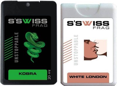 S'SWISS KOBRA AND WHITE LONDON COMBO POCKET PERFUME Perfume - 40 ml(For Men & Women)
