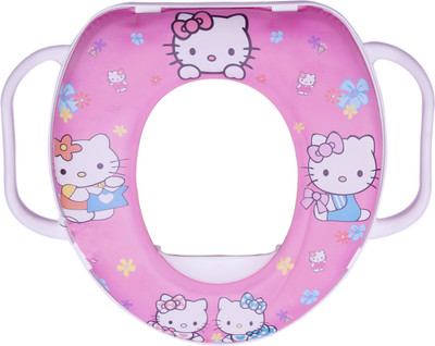 

Guru Kripa Baby Products Presents Cushioned Potty Seat with Handle for Toilet Seat Pink Potty Seat(Pink)