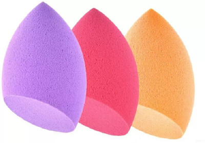 

Wingage Sponge Cosmetic Powder Puff multicolor( pack of 3)