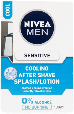 

Nivea Men Cooling After Shave Splash, Sensitive - 100ml Aftershave Cream(100 ml)