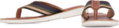 TZARO Men Genuine Leather Tan Slipper - Cloud Slippers(Multicolor , 9)