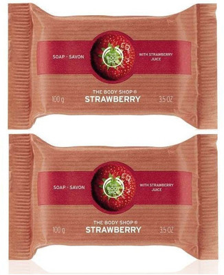 The Body Shop Strawberry Soap Combo (100g+100g Pack Of Two)(200 g, Pack of 2)