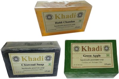 

Khadi Herbal Soap Combo(375 g, Pack of 3)