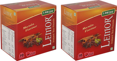 

Lemor Pack of 2 Masala Premix (Each box Contain 10 Sachets) Instant Tea Bags(80 g, Box)