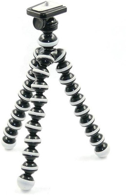 

Techlife Solutions a Tripod 10" Inches Height - Fully Flexible Octopus Medium Size Tripod(Black, White, Supports Up to 1000)