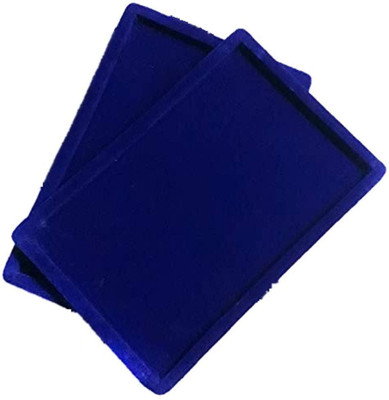 

Kwizy Jewellery Organizer Tray Blue Pack of 2 Tray 12x8 Inch Vanity Box(Blue)