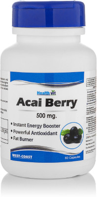 

HealthVit Acai Berry 500 mg 60 Capsules(500)