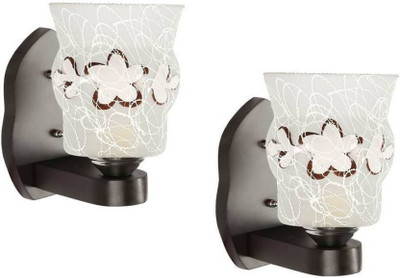 ZADLAXAR Uplight Wall Lamp Without Bulb(Pack of 2)