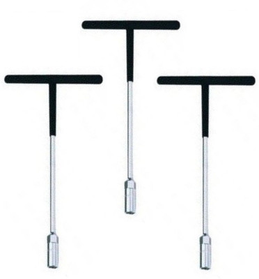 Inditrust 8mm,10mm,12mm t spanner pack of 3 combo Single Sided T Type Wrench(Pack of 3)