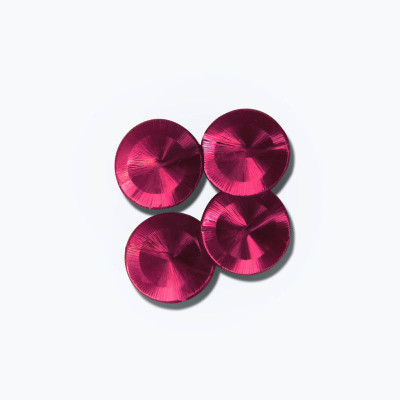 

Embroiderymaterial Wrapped Art Silk Thread Beads (Fuchsia, 50 Pieces)