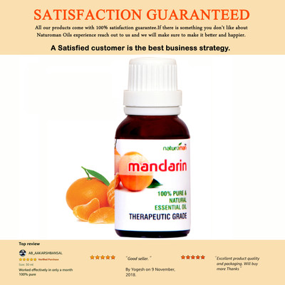 

Naturoman Mandarin Pure and Natural Essential Oil Therapeutic Grade(15 ml)