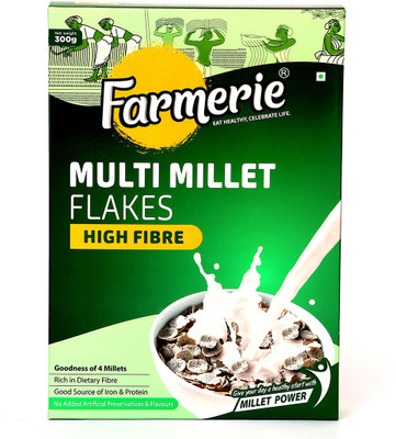 

farmerie Multi Millet flakes High fibre 300gm pack of 1(300 g, Box)