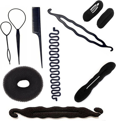 

S R Enterprises Diy kit hair all combo accessories combo kit (pack of 10pcs)(Set of 10)