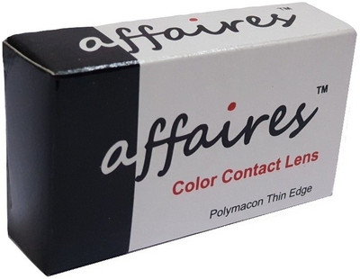 

Affaires Color Contact Lens Zero Power Quaterly Contact Lens(00, Charming Hazel, Pack of 2)