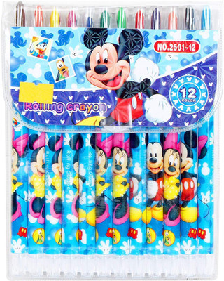 

WonderKart Kids Twist up Smooth Rolling Crayons - Pack of 12 (Sky Blue)(Multicolor)