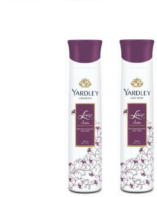 

YARDLEY London deodorant body spary for woman 150ml x 2 (300ml) Deodorant Spray - For Women(300 ml, Pack of 2)