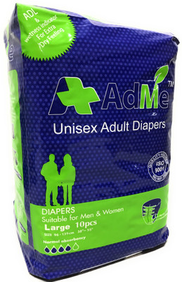 

ADME Medicated Adult Diaper Pant L Adult Diapers - L(10 Pieces)