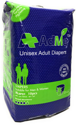 

ADME Medicated Adult Diaper Pant XL Adult Diapers - XL(10 Pieces)