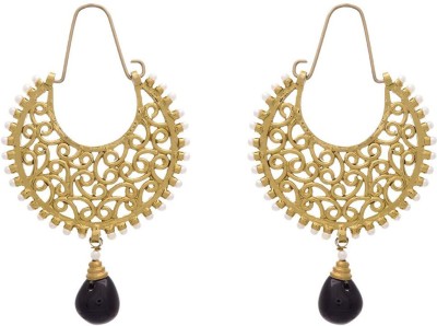JFL Jewellery for Less Ravishing & Radiant Designer Bali with Black Dangler Copper Drops & Danglers