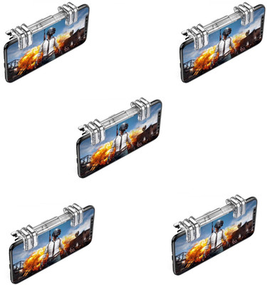 

Ecandy SET OF 5 K9 Metal Gamepad for PUBG Trigger Button Shot Smartphone Game L1 R1 Controller Gaming Accessory Kit(Silver, For Android, iOS)