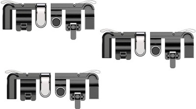 

Ecandy Set Of 3 Pubg Sensitive Shoot/aim Buttons L1 R1 Trigger Mobile Game Controller For Andriod & Ios Gaming Accessory Kit(Black, For Mac OS)