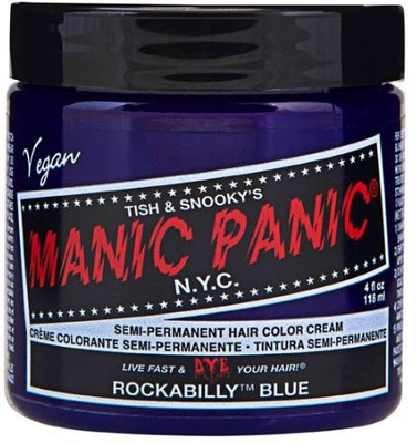 

Manic Panic Rockabilly Semi-Permanent Color Cream, Blue Hair Color(Blue)