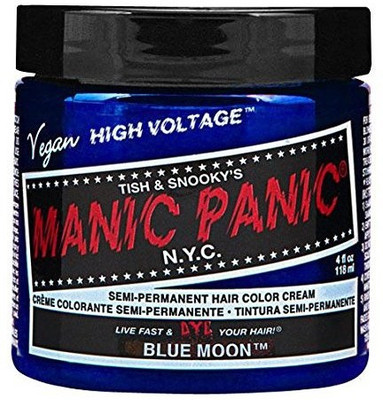 

Manic Panic Moon Semi-Permanent Color Cream, Blue Hair Color(Blue)
