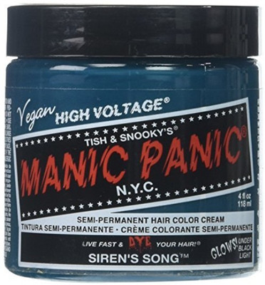

Manic Panic Siren's Song Formula Semi-Permanent Hair Color Cream, 4 oz. Hair Color(Blue)