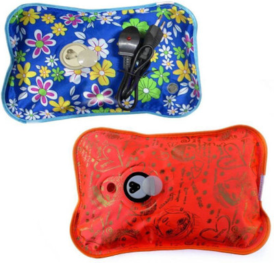 

One Retail New Portable Electric Hot Water Bag Pack of 2 (Multicolor) Electric 1 L Hot Water Bag(Multicolor)