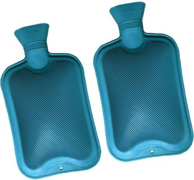 

OneRetail TR13 Pack of 2 pcs Best Quality Hot Water Bottle Non-Electrical Non Electric Rubber Water Bag 1 L Hot Water Bag(Blue)