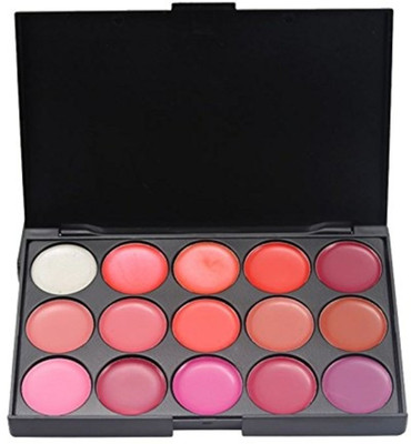 

BeautyQua 15 Shades Lakyou Beauty Soft Matte Lip Gloss 15 Shades Lip Palette(15 g, Black)