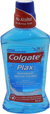 

Colgate Plax Peppermint Fresh Mouthwash - - Peppermint(500 ml)
