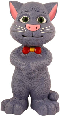

RVOLD Big size Intelligent Touching Talking Tom Cat with wonderful voice, Stories and Songs, Touch Functions(Grey)