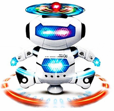 

PAYBEST Dancing Robot 3D Light with Musical Best Quality Product Blue and White(White)