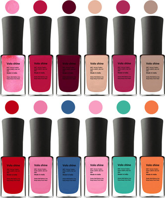 

Aroma Care Green Nail Polish Combo 1806201602 Peach, Orange, Mauve, Pink, Peach, Pink, Yellow, Blue, Magenta, Yellow, Orange, Neon Green(Pack of 12)