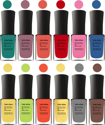 

Aroma Care Purple Nail Art Combo 1106201639 Green, Brown, Orange, Yellow, Blue, Magenta, Yellow, Orange, Neon Green, Silver, Golden, Orange(Pack of 12)
