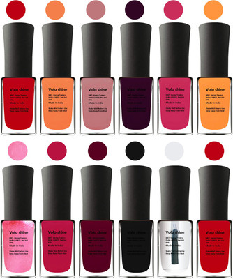 

Aroma Care Black Nail Polish Combo 1406201606 Multicolor(Pack of 12)