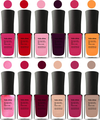 

Aroma Care Purple Nail Polish Combo 1306201609 Pink, Purple, Red, Red, Purple, Pink, Peach, Orange, Mauve, Pink, Peach, Pink(Pack of 12)