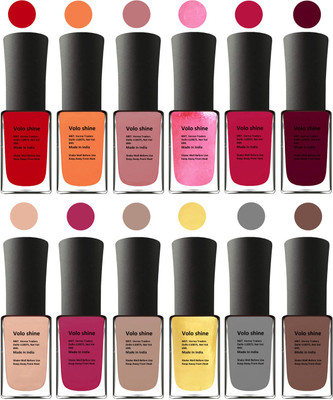 

Aroma Care Red Nail Polish Combo 1406201613 Multicolor(Pack of 12)