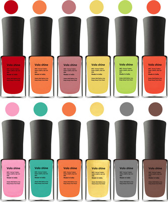 

Aroma Care Red Nail Polish Combo 1406201625 Multicolor(Pack of 12)