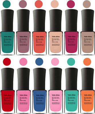 

Aroma Care Red Nail Paint Combo 1106201632 Green, Brown, Orange, Pink, Peach, Pink, Yellow, Blue, Magenta, Light Pink, Green, Orange(Pack of 12)