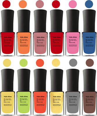 

Aroma Care Red Nail Polish Combo 1406201622 Multicolor(Pack of 12)
