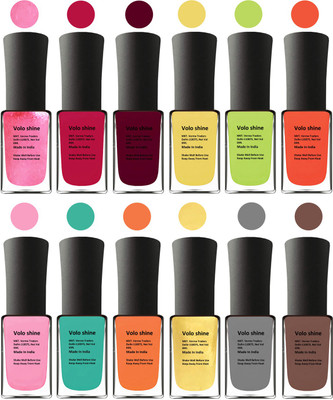 

Aroma Care Orange Nail Polish Combo 1806201612 Peach, Orange, Mauve, Pink, Peach, Pink, Yellow, Blue, Magenta, Yellow, Orange, Neon Green(Pack of 12)